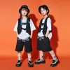 Kids Hip Hop Dance tenue d'été Girls Jazz Dancewear Tops Loose Vest Shorts Suit Street Dance Performance Stage Costume YS3941