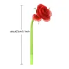 Cute Creative Rose Flower Silicone Gel Pen 0.5mm Black Ink Neutral Pencil Signature Writing Supplies Home Decor School Supplies