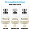 3 Modes Faucet Aerator Flexible Water Tap Head Shower Diffuser 360° Rotate Nozzle Adjustable Booster Faucet Kitchen Accessories