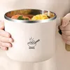 Tiglas caneca de sopa com tanque de tampa de grande capacidade Handle segura para o escritório da faculdade de lancheira instantânea para lancheira salada de maconha