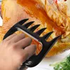 Meat Fork Shredder Barbecue Fork Bear Claw Meat Separator Handle Kitchen Food Fork Meat Slicer BBQ Grill Meat Handler Kitchen