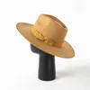 Luxury Australian Wool Panama Chapeau pour femmes Band ruban d'hiver Trimd Wide Brim Fedora Chapeaux Shiper Crown Ladies Hat Chapeau 240410