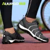 Chaussures de cyclisme taobo vélo athlétique auupgo original pour hommes vélo de pataugeur respirant en dentelle gratuite ultra léger ciclisme