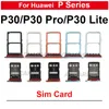 Huawei için 1pcs P30 Lite Pro P30Lite SIM Kart Tepsi Yuvası Tutucu P30PRO Yedek Parçalar Gökyüzü Mavisi