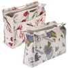 Exquisite Wood Handle Fabric Storage Bag for Knitting Needles Sewing Tools