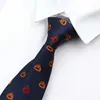 Nekbanden heren strakke passende stropdas met jacquard kraag voor bruiloft zakelijke pak feest halslijn stropdas halslijn ultra-dunne gravatas accessoires voor heren cadeausc240410