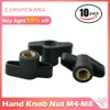 10 / 5pcs M4 M5 M6 M8 35 # Diamètre de tête Plum Bakelite Hand Trewn Nuts Butterfly Plastic Head Hand Nut à travers le trou / Hol aveugle