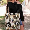 Opbergzakken een stel Shiba Inus Tote Bag 3D -printgreep Shopper grappige opvouwbare herbruikbaar multifunctioneel 14style hondenpatroon