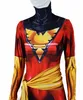 Costume da cosplay rosse scuro phoenix costume zentai abito jean grigio femmina bodysuits halloween bambini salti per adulti