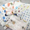 Coperte morbida mussola in cotone baby gambe simpatico cartone animato nato garza da bagno avvolgimento per neonato passeggino da gioco da gioco tappetino da gioco