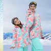 Honeyking Kids Ski Outwear Winter Warmroprowing Sports Sports Snow Vestes Snow Vestes Girls Snowboard M manteau pour l'équipement de vêtements de ski