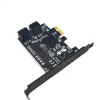 カードNew Marvell 88Se9215 4ポートSATA 6G PCI Express Riser Card PCIe to SATA III 3.0コンバーターSATA3.0 HDD SSD IPFS BTCマイニング用