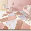 Nordic Pink Girl Bedroom Bedside Carpet Minimalist Living Room Coffee Table Non-slip Rug Home Dresser Cloakroom Decorative Rugs