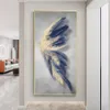 Feather Artwork Canvas Paintings Pictures Prints Modern Colourful Nordic Minimalist Aesthetic Wall Art Poster Home Decor