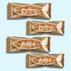 100st Caramel Almond Nut Crispy Glutinous Rice Boat Packaging Rectangular Nougat Cookies Machine tätningspåsar