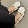 Sandalet Moda Sığ Kadınlar Düşük Topuk Ayakkabı 2024 Ayakkabı Slingbacks Hip Toe Ladies 3cm
