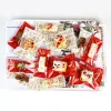 LBSISI Life 200pcs 4x9cm Merry Christmas Nougat Candy Plastic Bags Wedding Xmas New Year Favors Party Snack Packaging Decoretion