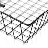 Metal Under Cabinet Basket Cupboard Hanging Organizer Mesh Storage Rack Holder Kitchen Compartment Shelf Household Wardrobe Rack