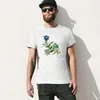 Herrpolos Alpine Flowers-Gentian Edelweiss T-shirt Funnys Vintage Boys Animal Print Sweat T-shirts For Men Cotton