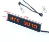 Panneau d'éclairage de la carte vidéo de refroidissement pour RTX 4090 3090 3080, MOD GTX ROG 4070 4080 GPU PLAQUE ARGB, GAMER CABINET FIGHT LAMP SYNC