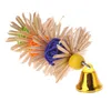 Bird Chewing Toy Parrot Cage Bite Toys Rattan Balls With Bell Colorful Entertainment Toys för små medelstora papegojor