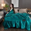 JuwenSilk Ice Silk Summer Cool Quilt Baby Newborn Recliner Divan Bedspread Travel Plaid Comforter Bed Blankets