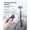 Lights 10 "Ring Light 63" Stand, LED Selfie Ring Light Bluetooth Remote, porte-téléphone portable extensible pour YouTube Tiktok Video