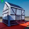 2024 Nieuwe aankomst Blauw opblaasbare Ierse pubbalk Tent Outdoor Portable Log Cabin Wine House voor feest