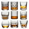 Crystal Whisky Glass Vidro antiquado uísque escocês coquetel Presente Perfeito para Casais Beer Rum Rum Glassware