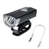 Cykelbelysning USB -laddningsbar LED -cykellampor Frontljus + bakre bakljus Vattentät cykellampe varningslampor