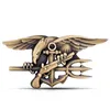 3D Metal American Eagle Araba Sticker Emblem Mühür Takımları Rozet Hawk Askeri Fender Arka Bagaj Pencere Kaput Aksesuarları Motosiklet