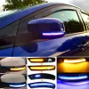 Sinal dinâmico de rotação pisca -lateral seqüencial espelho lateral Indicador Luz para Ford Focus 2 3 Mk2 Mk3 Mondeo Mk4