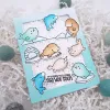 Kuchenphrasen süße Mini -Tiere Hasen Delphin -Frösche Vorzugsdämpfer -Fallschirm -Stempel für DIY Scrapbooking Crafts Cards machen