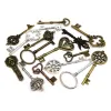 10pcs o staromodnym dekoracyjnym vintage Key Key Steampunk Charms Wisidant Biżuter