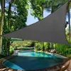 Waterproof Sun Shelter 4*4*5,7 m triangel Sunshade Sail Garden Yard Shading Net 21Colours