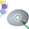 Outils de pochoir de points de pointillés Mandala Kit de peinture de rock Stylus Dotting Les outils incluent le pochoir, le plateau de peinture (pack 17)