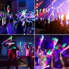 LED Rave Toy 15/20pcs LED Glow Sticks Bulk kleurrijke RGB Glow Foam Stick Cheer Tube Donker Licht voor Xmas Birthday Wedding Party Supplies 240410