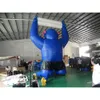 High quality Factory sale 4.8m tall blue giant inflatable monkey with happy face, gorilla balloon Custom promotional language