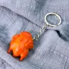 3D Mini PVC Fast Food Keychain Roast Chicken Pendant Turkiet hängande rolig leksaksväska Purse prydnad barn leksaksmyckesfestival