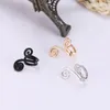 Brincos de backs Sem piercing de orelha japonesa e coreana acessórios de moda versátil Sun Wukong Trendy Trendy Flower Design