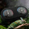 Reptiler Termometer Terrara temperaturfuktighet Dial Termometer Hygrometer för ödla Snake 87ha