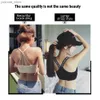 Yoga Tenues Elastic Sports Bra Suspender Top Womens Sports Bra sans anneau en acier absorption Séchante rapide Séchante confortable à la mode sous-vêtements Y240410