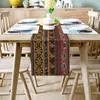 Retro European Match Black Rustic Table Runner Home Dining Decor Decor Table Tissu Tissu Mariage de Noël Party Runners