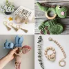 Anneaux en bois massif inachevés 10-100 mmmnatures Perles en bois pour bijouterie DIY ACCESSOIRES MAINS MAIN