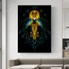 Shri Vishnu Poster Vishnu Ji med barn Shri Varaha Avatar Lakshmi Narayan Wall Art Pictures Canvas HD Print Home Decor målning