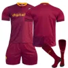 Soccer Jerseys 22-23 Roma Home No. 9 Abraham 21 Dibara Football Jersey Set Printed Number Sportswear