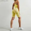ヨガの服装サルソル女性ヨガショーツフィットネスプッシュアップトレーニングランニングQucikドライスポーツウェアショーツカジュアルスポーツジムショーツ女性Y240410
