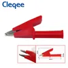 CLEQEE 15A 30A 100A ALIGATOR CLIP INSOLATO INSUMATO CRAMPATORI CLAMPATORE Adattatore Clip Clip adatta per la saldatura / Lead Test del tappo banana da 4 mm