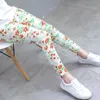 Flickas leggings sommar nya barnkläder tryckt modala casual byxor WT189