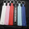 50pcs PU leather Key chain fit for 8mm side letters and slide charms2046